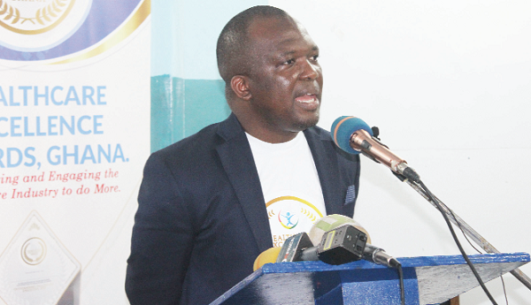 Dr Michael Gyekye, President of the Africa Medical Relief Foundation (AMRF-AFRICA), addressing participants. Picture: ERNEST KODZI